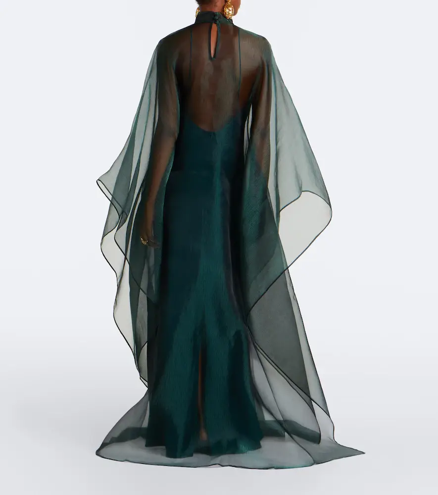 Taller Marmo Sphinx sheer draped organza kaftan | Thumbnail 6 Taller Marmo Sphinx sheer draped organza kaftan | Thumbnail 6