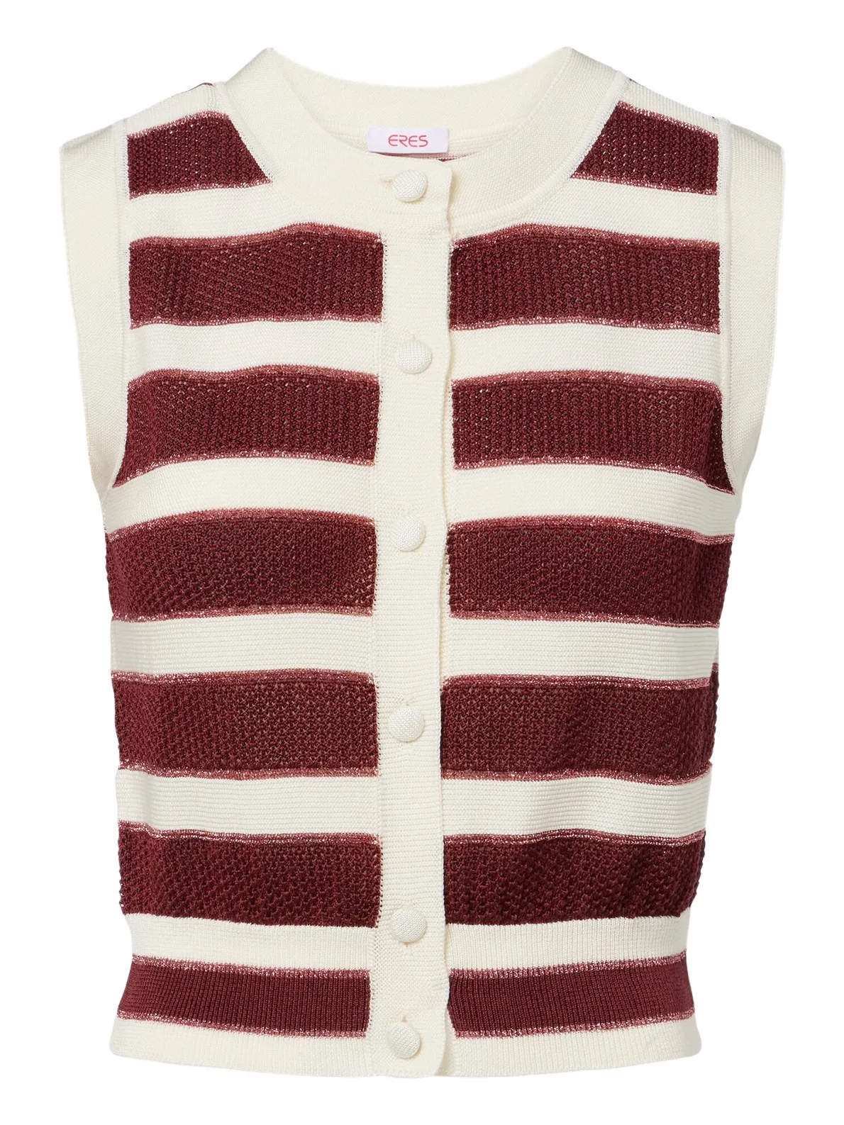 Eres Divergent striped cotton-blend top