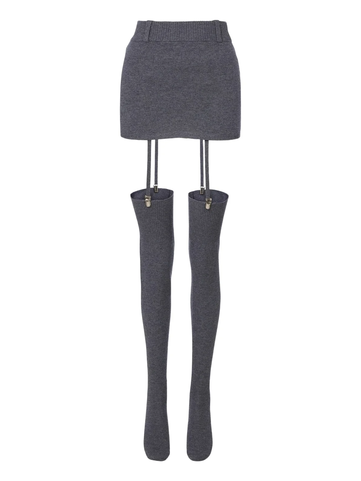 Aya Muse Costa miniskirt and over-the-knee socks set