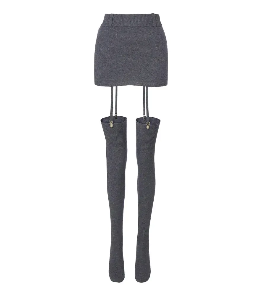 Costa miniskirt and over-the-knee socks set