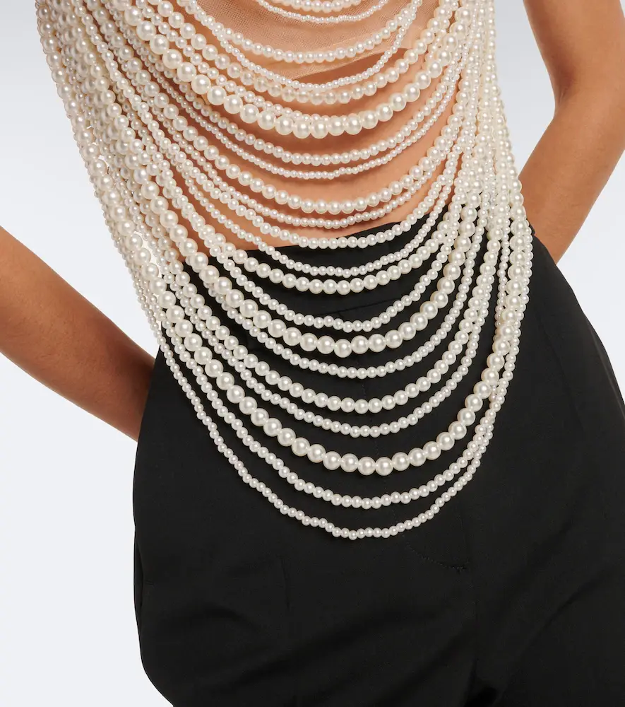 Retrofête Retrofête Elsie embellished halterneck top | Thumbnail 3 Retrofête Retrofête Elsie embellished halterneck top | Thumbnail 3