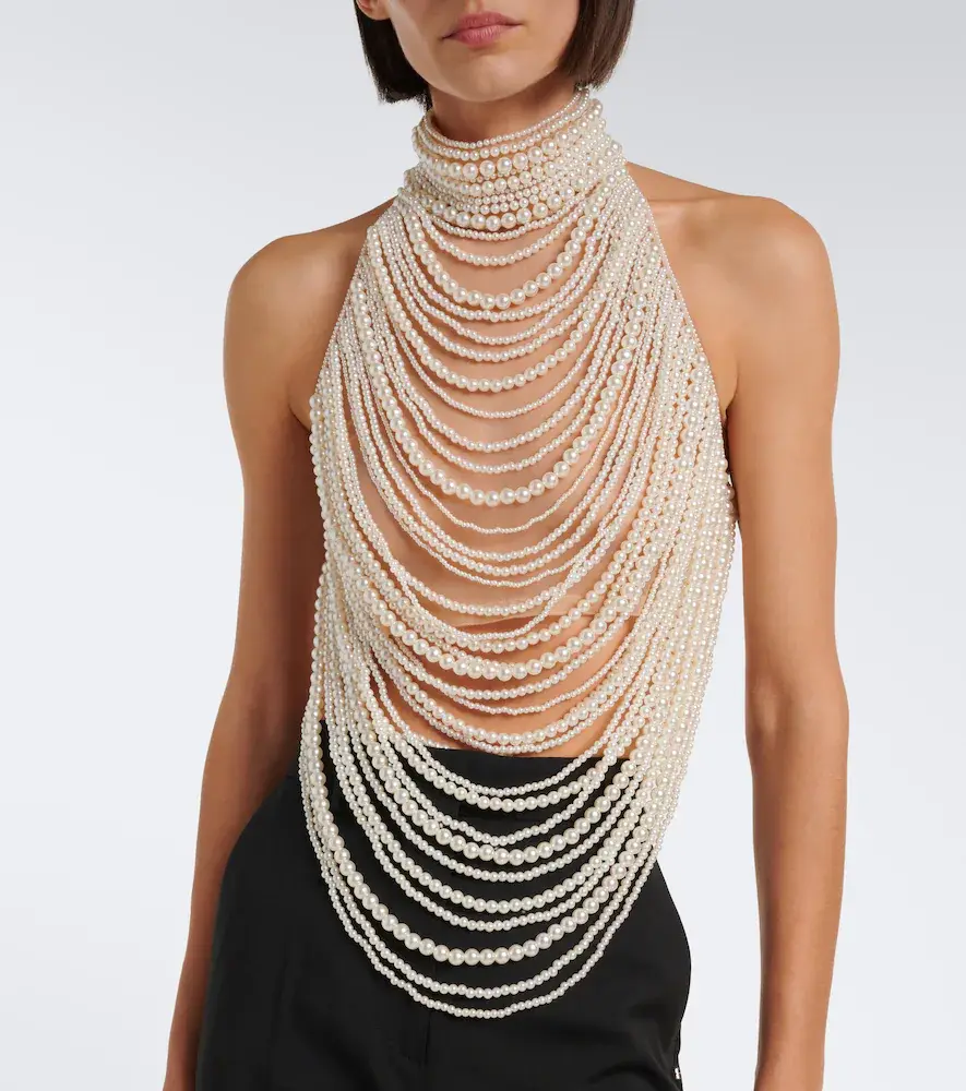 Retrofête Retrofête Elsie embellished halterneck top | Thumbnail 6 Retrofête Retrofête Elsie embellished halterneck top | Thumbnail 6
