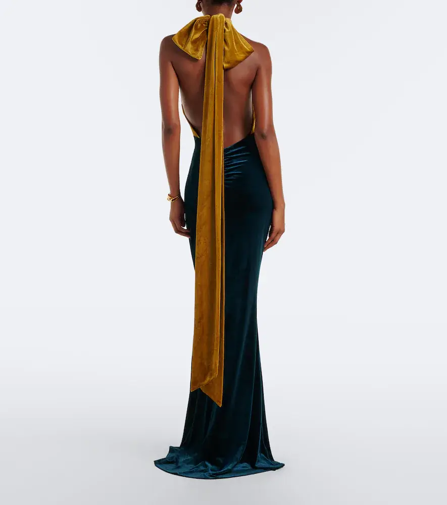 Retrofête Retrofête Goleta velvet gown | Thumbnail 5 Retrofête Retrofête Goleta velvet gown | Thumbnail 5
