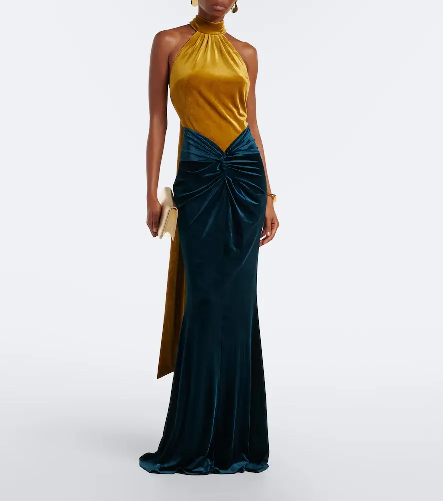 Retrofête Retrofête Goleta velvet gown | Thumbnail 6 Retrofête Retrofête Goleta velvet gown | Thumbnail 6
