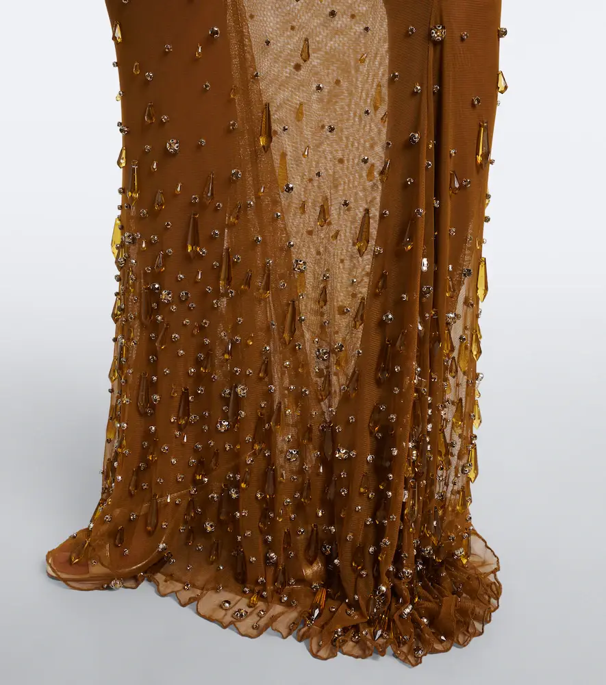 Retrofête Retrofête Zanie crystal-embellished gown | Thumbnail 2 Retrofête Retrofête Zanie crystal-embellished gown | Thumbnail 2