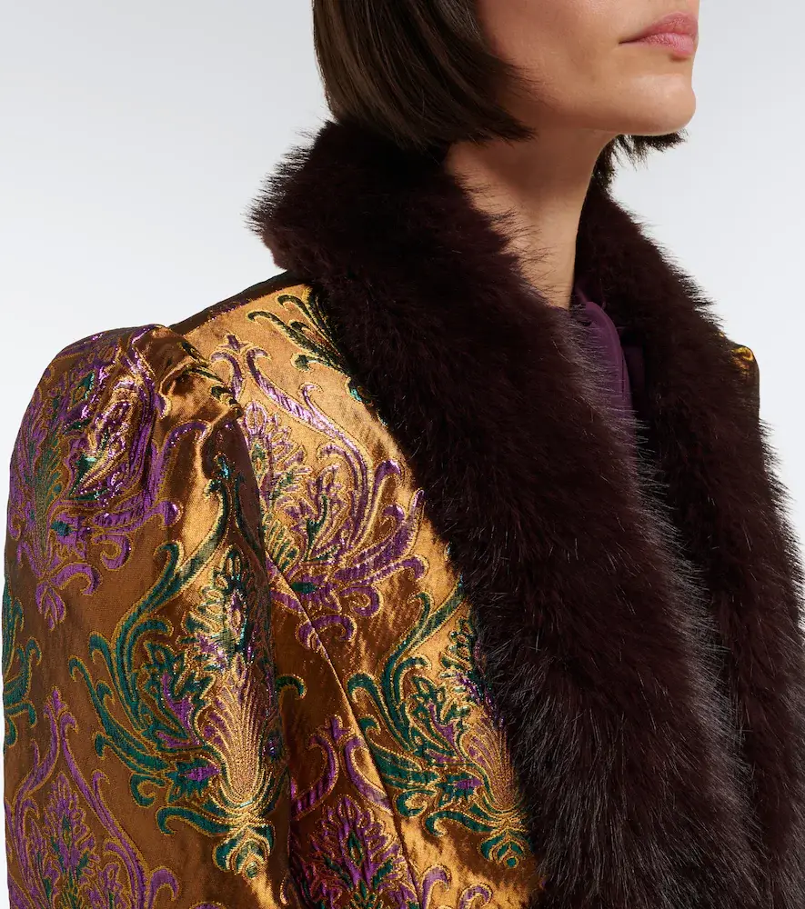 Retrofête Retrofête Delphira brocade jacket | Thumbnail 3 Retrofête Retrofête Delphira brocade jacket | Thumbnail 3