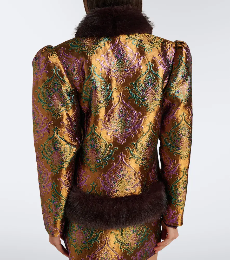 Retrofête Retrofête Delphira brocade jacket | Thumbnail 4 Retrofête Retrofête Delphira brocade jacket | Thumbnail 4