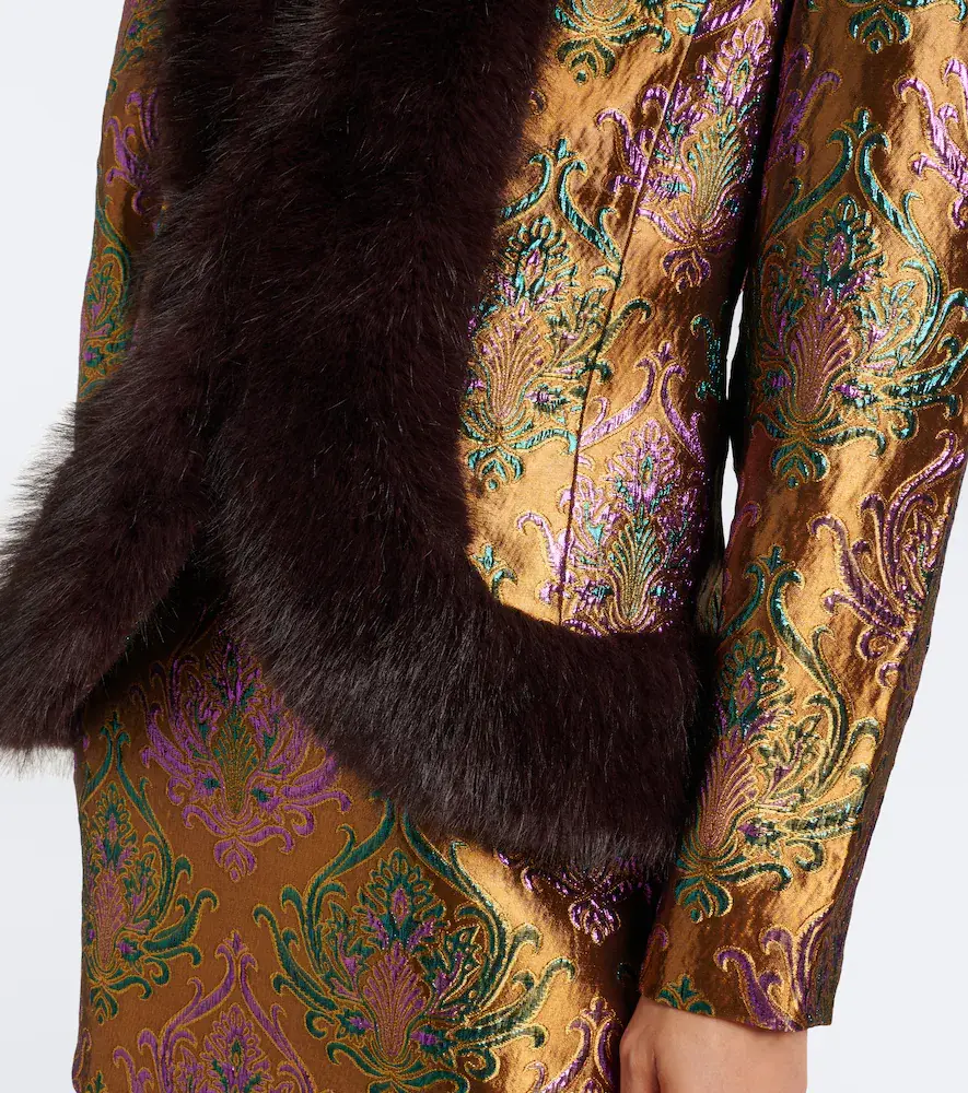 Retrofête Retrofête Delphira brocade jacket | Thumbnail 5 Retrofête Retrofête Delphira brocade jacket | Thumbnail 5