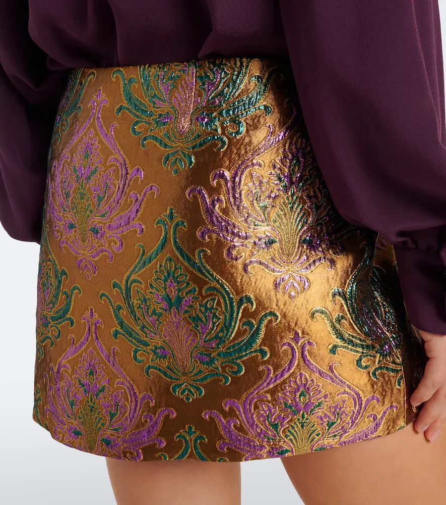 Retrofête Retrofête Delphira brocade miniskirt | Thumbnail 2 Retrofête Retrofête Delphira brocade miniskirt | Thumbnail 2