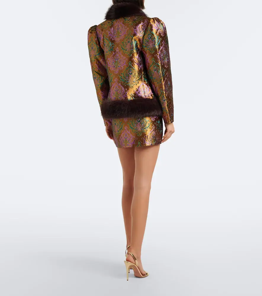 Retrofête Retrofête Delphira brocade miniskirt | Thumbnail 4 Retrofête Retrofête Delphira brocade miniskirt | Thumbnail 4