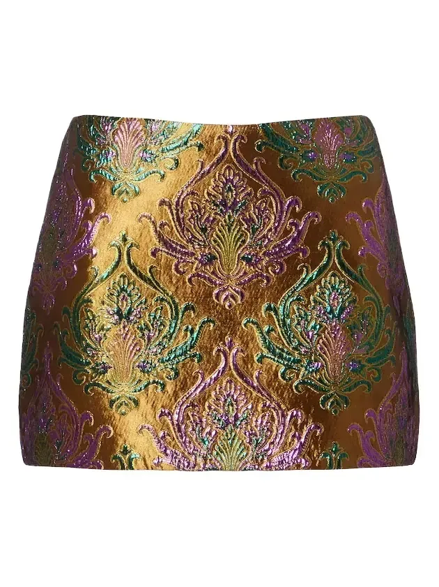 Retrofête Delphira brocade miniskirt Retrofête Delphira brocade miniskirt