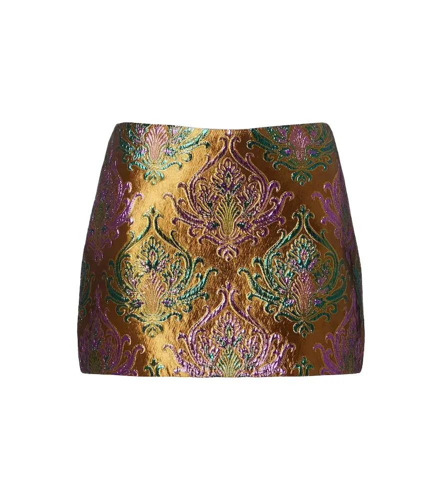Retrofête Retrofête Delphira brocade miniskirt