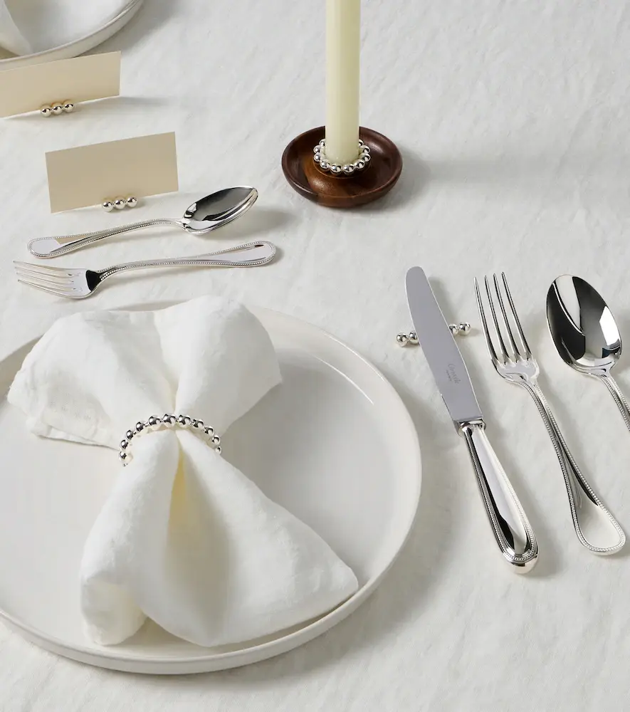 Christofle Perles silver-plated 5-piece cutlery set | Thumbnail 4