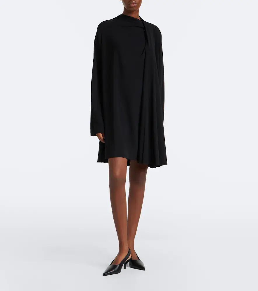 TOTEME Draped scarf-detail jersey minidress | Thumbnail 2
