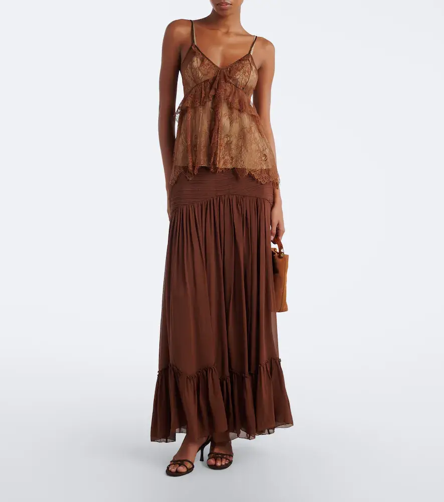 Jacques Wei Ruffled lace camisole | Thumbnail 3 Jacques Wei Ruffled lace camisole | Thumbnail 3
