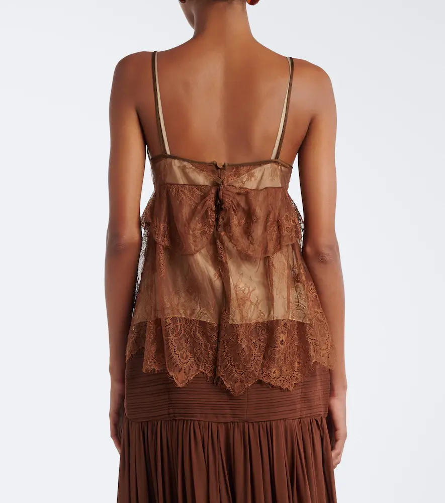 Jacques Wei Ruffled lace camisole | Thumbnail 4 Jacques Wei Ruffled lace camisole | Thumbnail 4