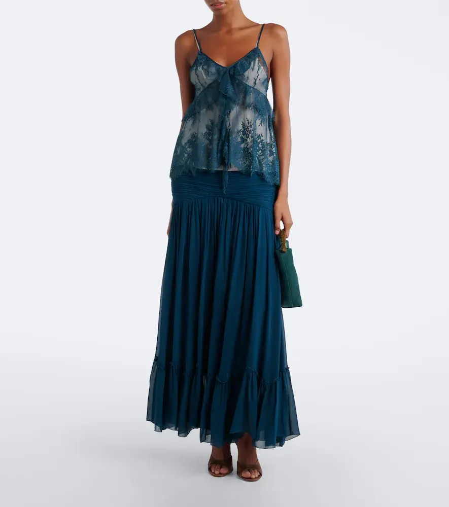 Jacques Wei Ruffled lace camisole | Thumbnail 5