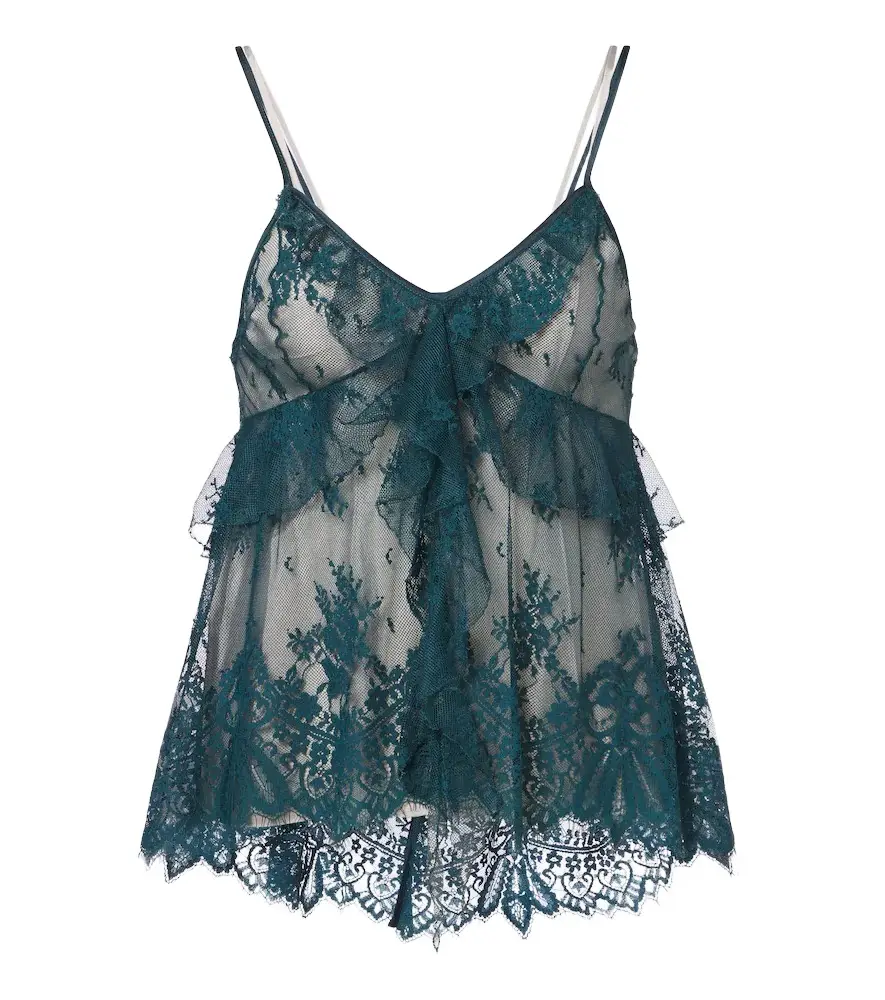Ruffled lace camisole Ruffled lace camisole