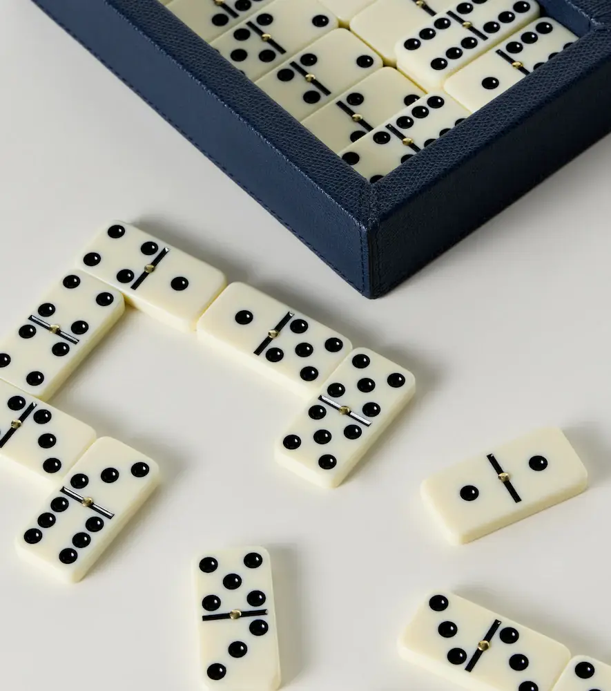 GIOBAGNARA Parma leather domino set | Thumbnail 5