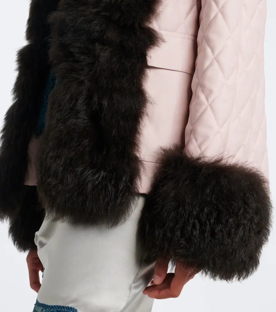 Jacques Wei Quilted shearling-trimmed coat | Thumbnail 2 Jacques Wei Quilted shearling-trimmed coat | Thumbnail 2