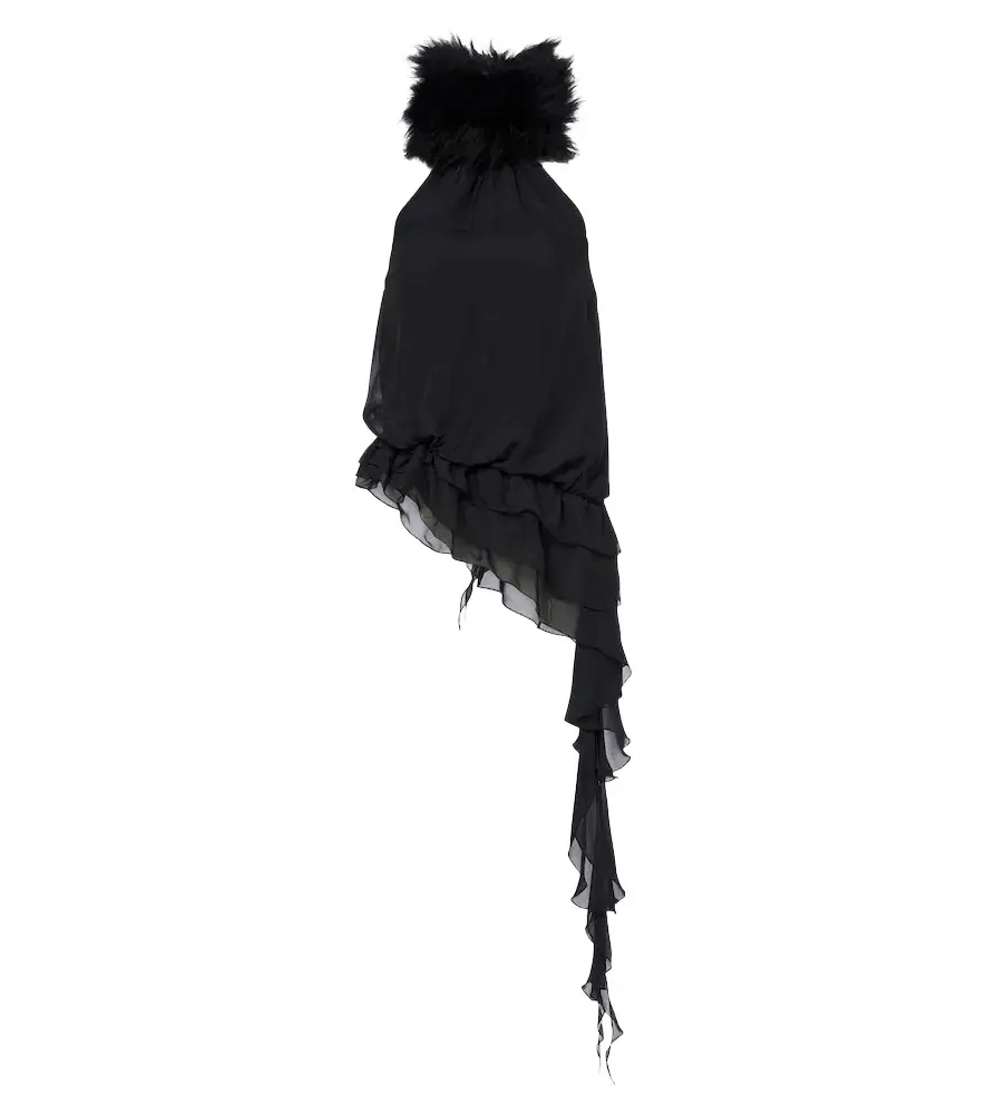 Jacques Wei Chiffon halterneck top