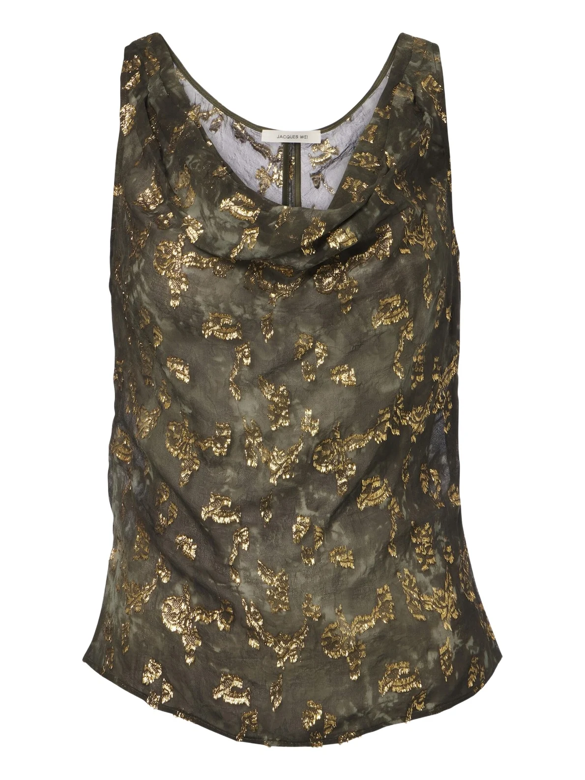 Embellished silk-blend top Embellished silk-blend top