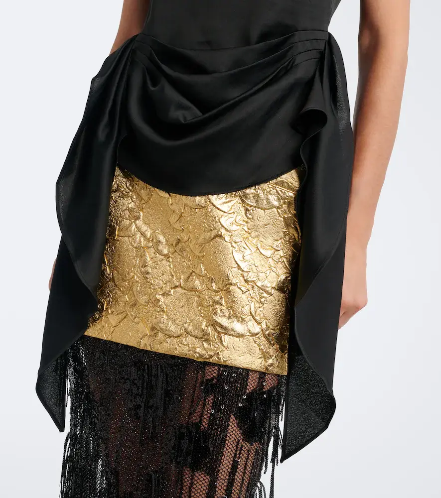 Jacques Wei Embroidered draped satin camisole | Thumbnail 4 Jacques Wei Embroidered draped satin camisole | Thumbnail 4
