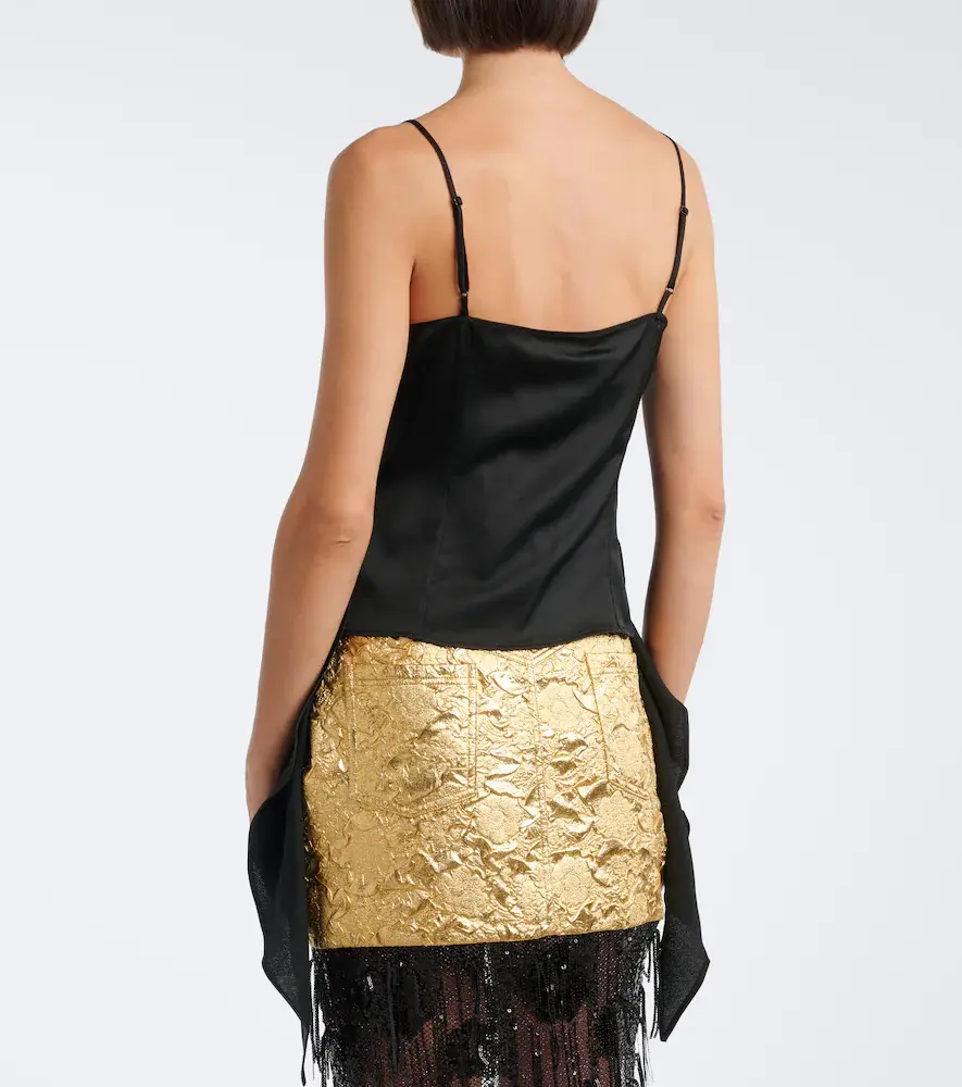 Jacques Wei Embroidered draped satin camisole | Thumbnail 6 Jacques Wei Embroidered draped satin camisole | Thumbnail 6