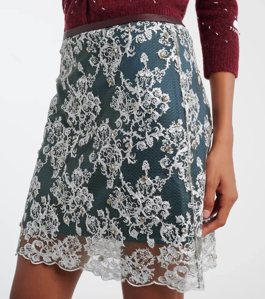 Jacques Wei Embellished lace miniskirt | Thumbnail 3 Jacques Wei Embellished lace miniskirt | Thumbnail 3