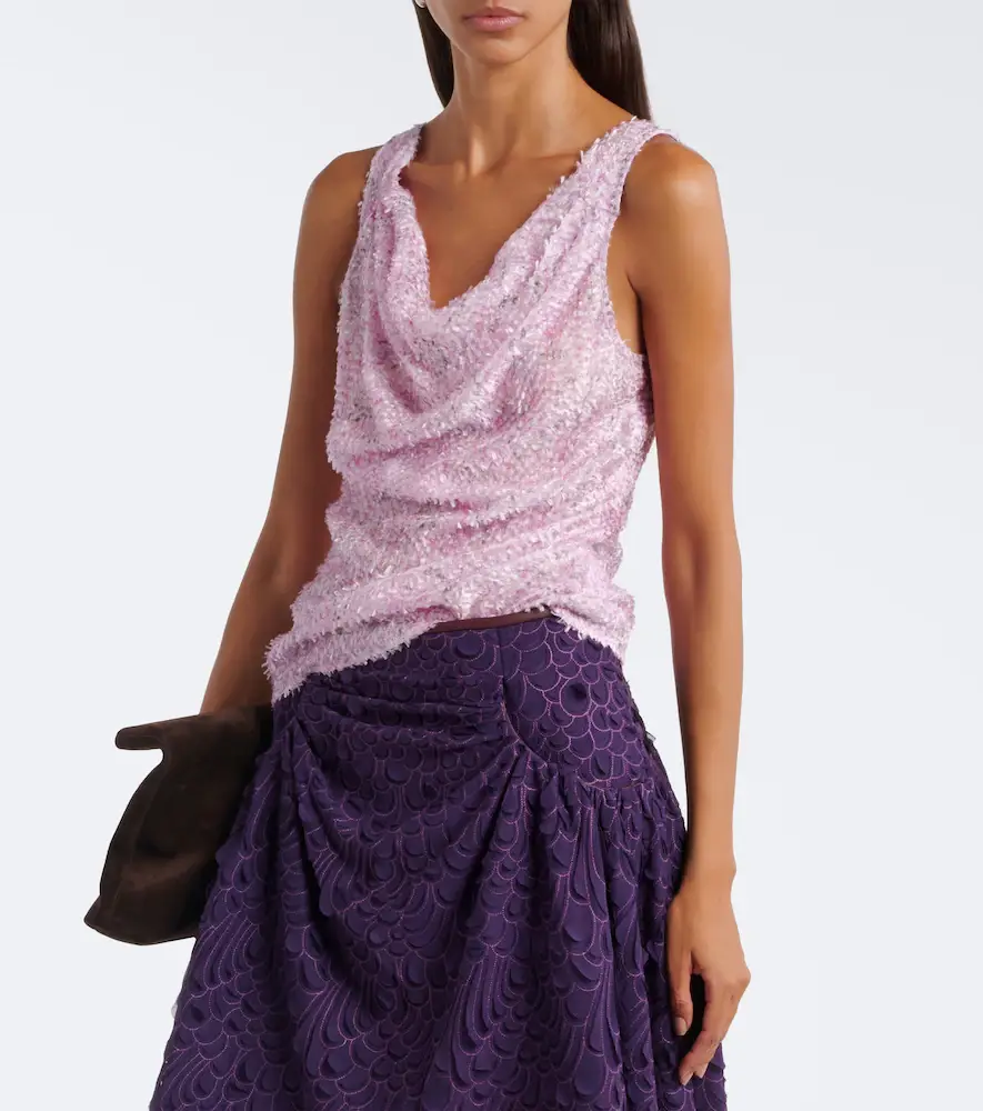 Jacques Wei Draped fringed top | Thumbnail 4 Jacques Wei Draped fringed top | Thumbnail 4