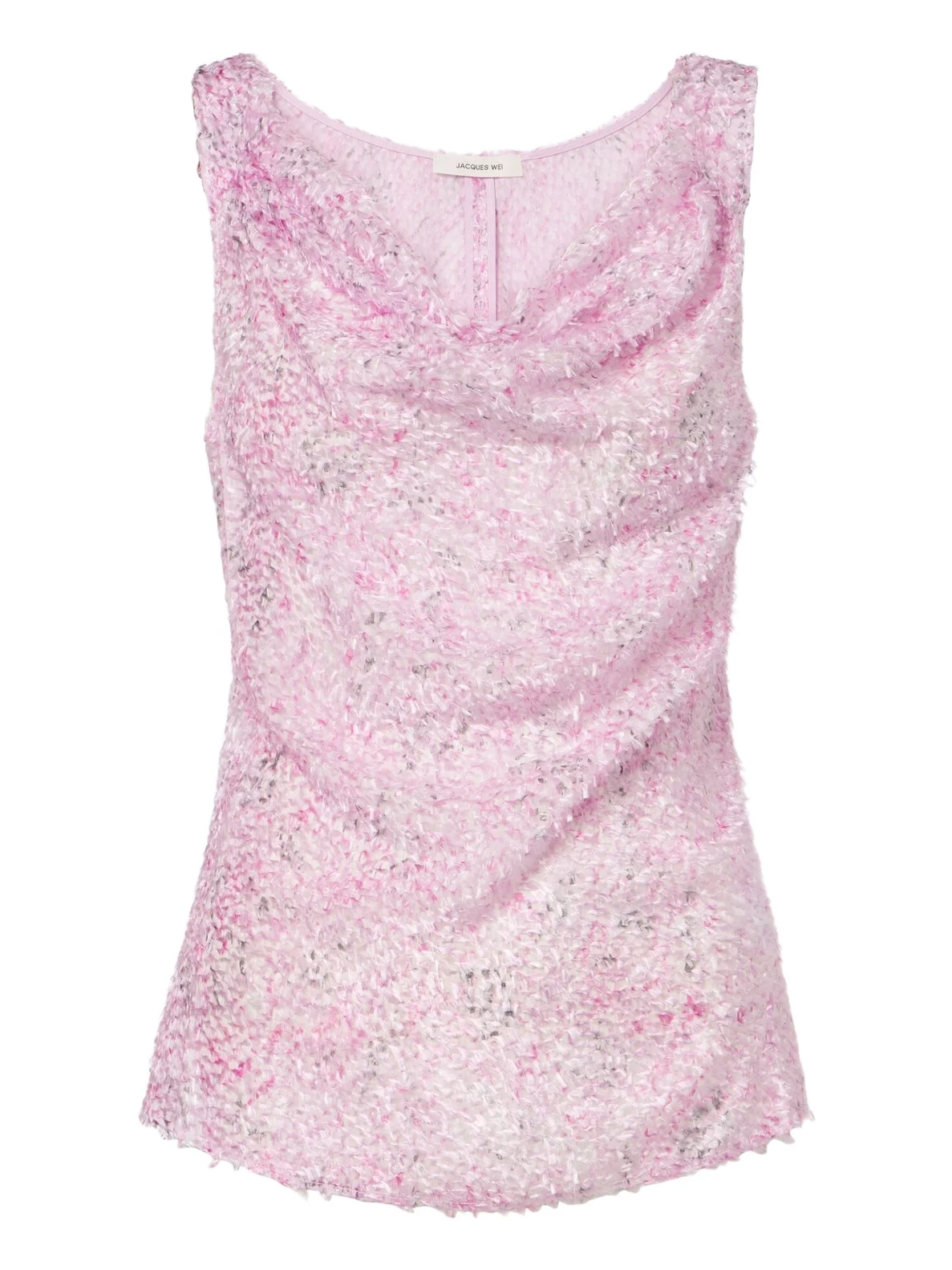 Draped fringed top Draped fringed top