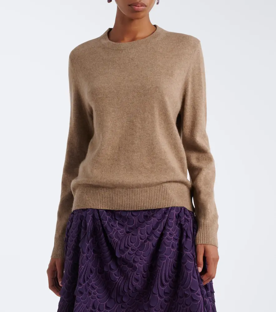 Jacques Wei Wool-trimmed cashmere sweater | Thumbnail 3