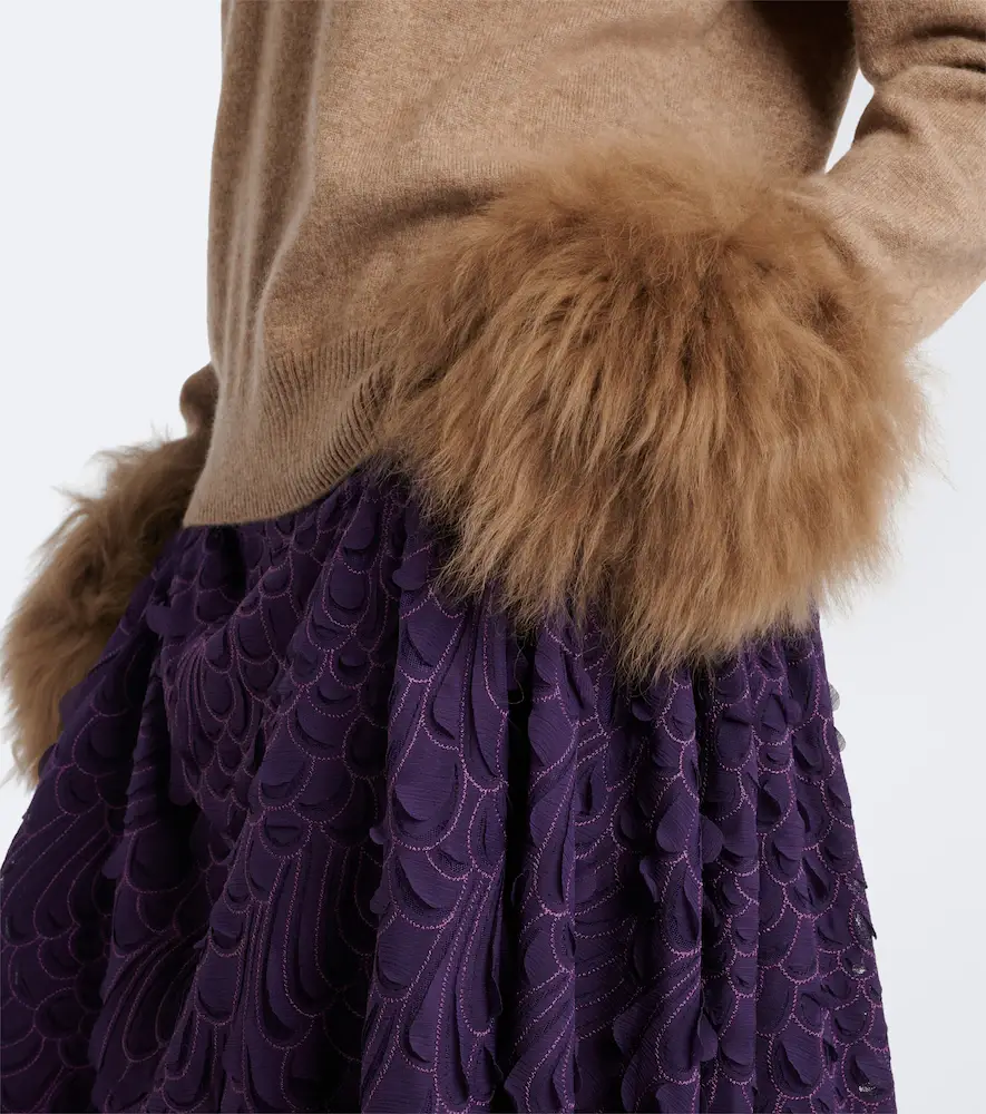 Jacques Wei Wool-trimmed cashmere sweater | Thumbnail 4