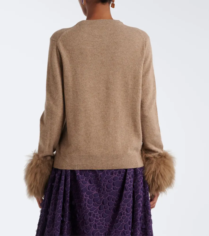 Jacques Wei Wool-trimmed cashmere sweater | Thumbnail 6