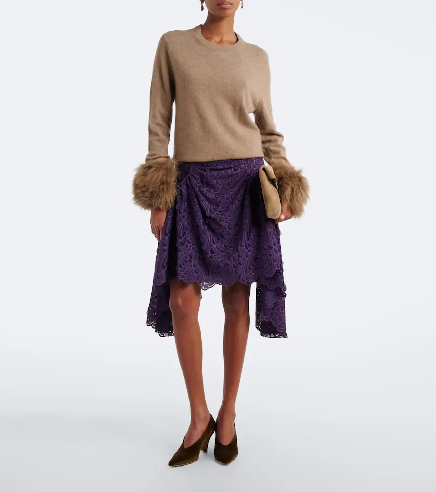 Jacques Wei Wool-trimmed cashmere sweater | Thumbnail 7