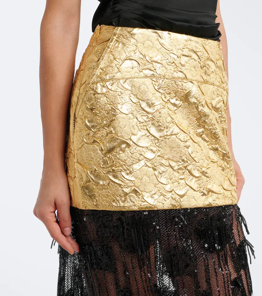 Jacques Wei Embellished paneled cloqué midi skirt | Thumbnail 5 Jacques Wei Embellished paneled cloqué midi skirt | Thumbnail 5