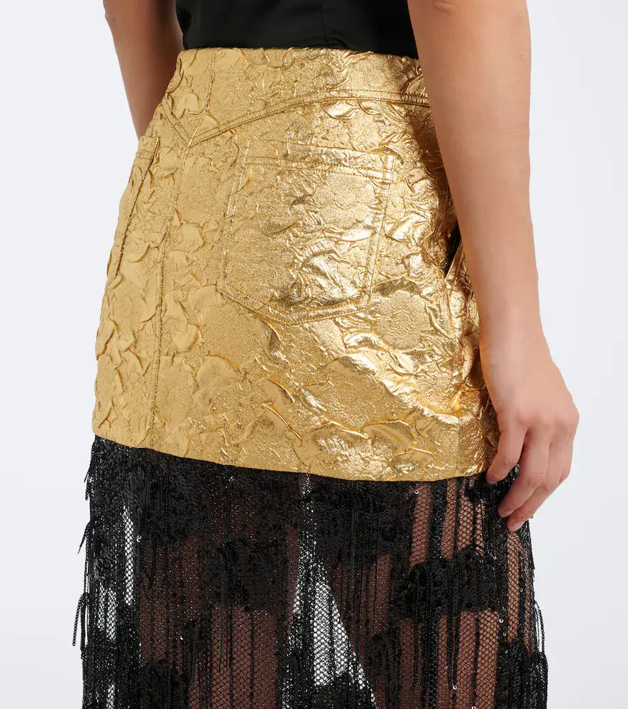 Jacques Wei Embellished paneled cloqué midi skirt | Thumbnail 6 Jacques Wei Embellished paneled cloqué midi skirt | Thumbnail 6