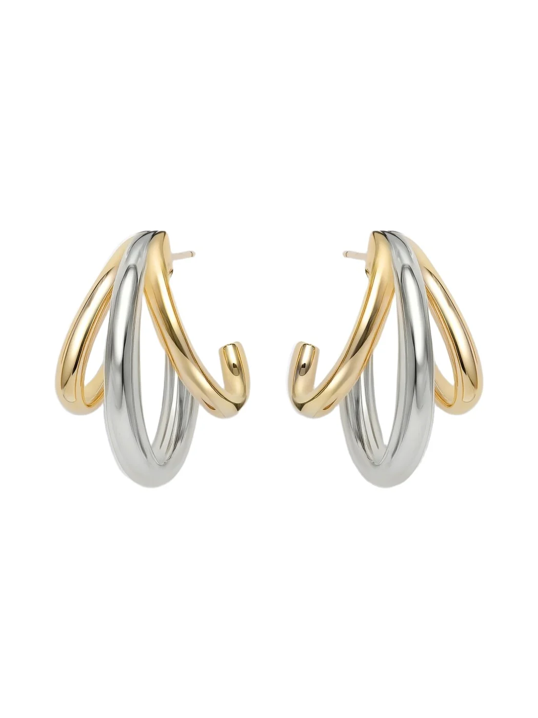 14kt gold-plated huggie earrings