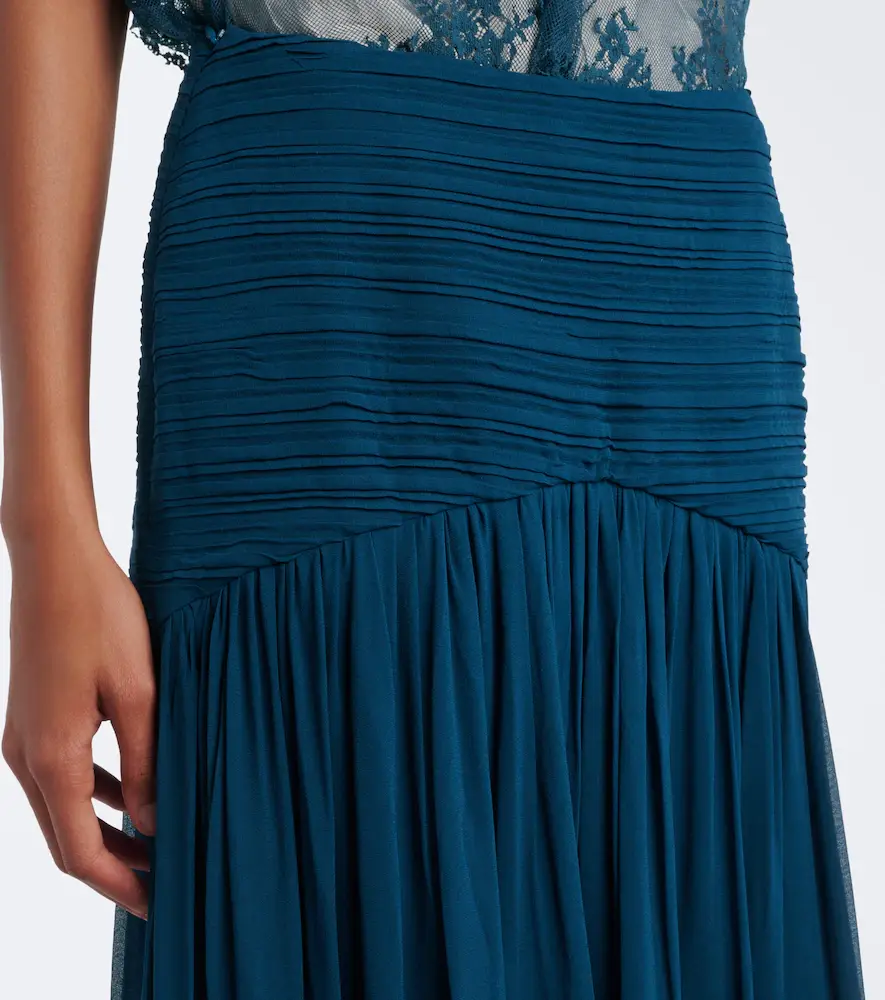 Jacques Wei Pleated chiffon maxi skirt | Thumbnail 2 Jacques Wei Pleated chiffon maxi skirt | Thumbnail 2
