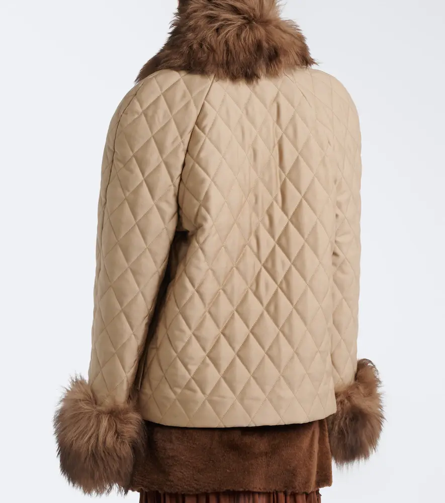 Jacques Wei Quilted shearling-trimmed coat | Thumbnail 3 Jacques Wei Quilted shearling-trimmed coat | Thumbnail 3