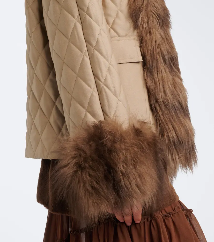 Jacques Wei Quilted shearling-trimmed coat | Thumbnail 4 Jacques Wei Quilted shearling-trimmed coat | Thumbnail 4