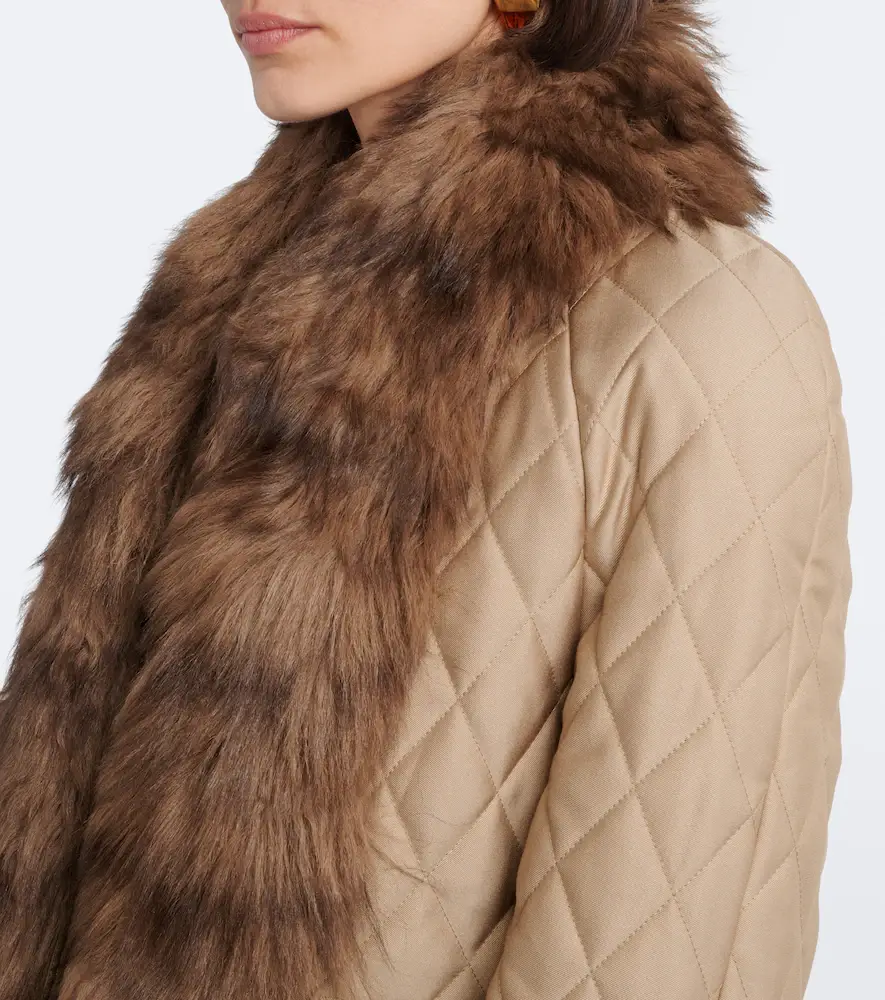 Jacques Wei Quilted shearling-trimmed coat | Thumbnail 6 Jacques Wei Quilted shearling-trimmed coat | Thumbnail 6
