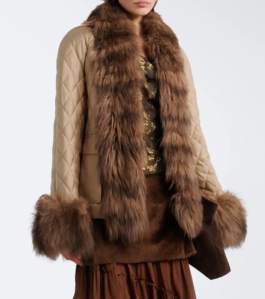 Jacques Wei Quilted shearling-trimmed coat | Thumbnail 7 Jacques Wei Quilted shearling-trimmed coat | Thumbnail 7