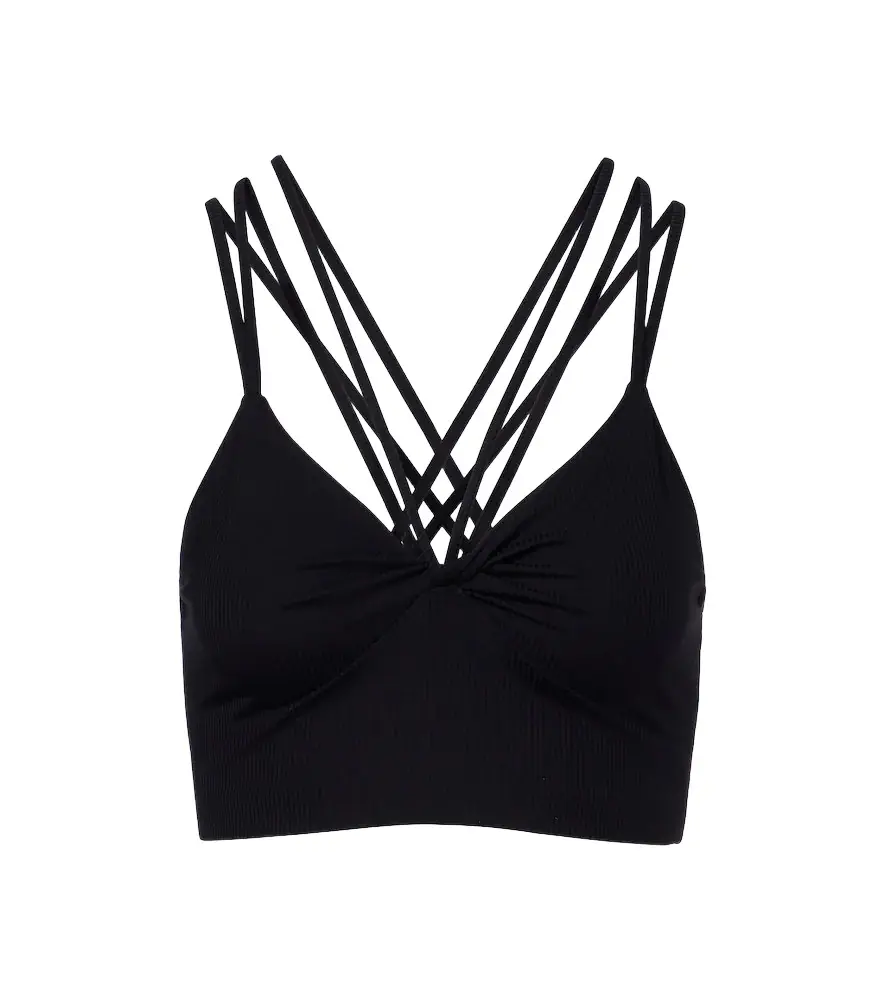 Danica ribbed-knit sports bra