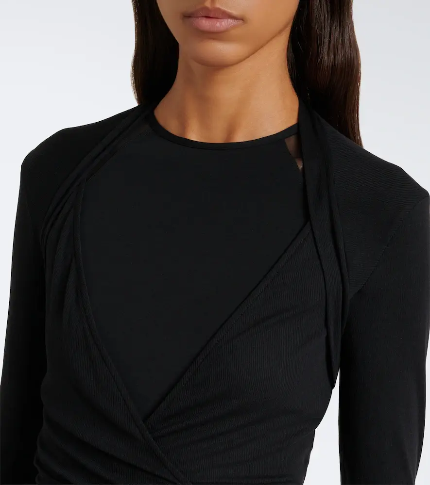 Eres Charlotte ribbed-knit wrap top | Thumbnail 5