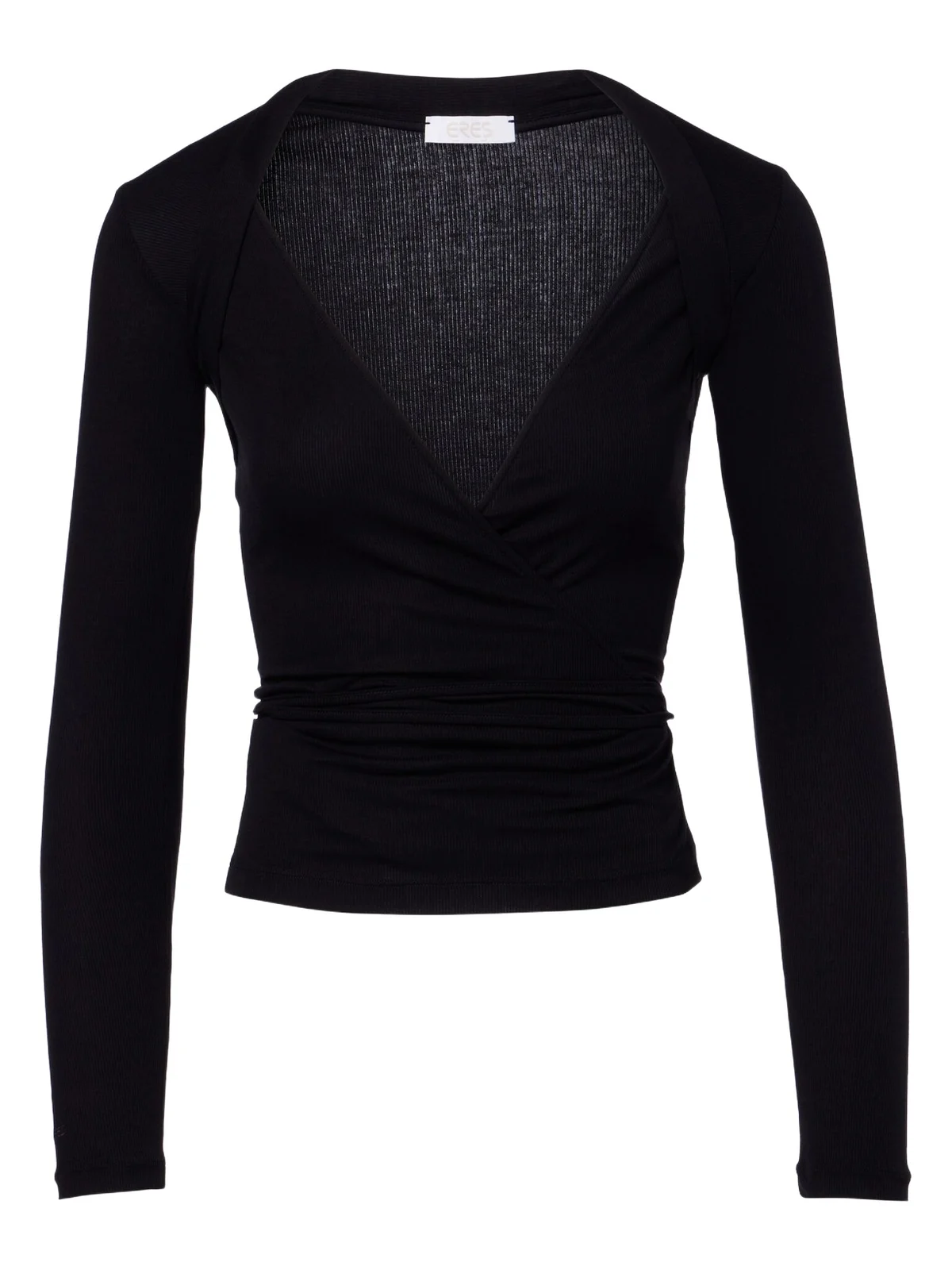 Eres Charlotte ribbed-knit wrap top