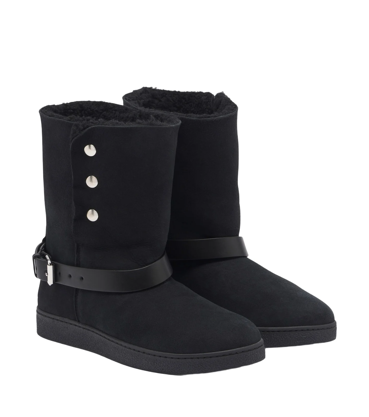 Nolyz shearling-lined suede ankle boots Nolyz shearling-lined suede ankle boots