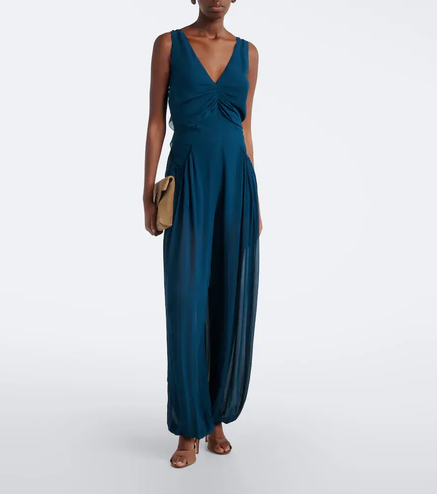 Jacques Wei Pleated chiffon jumpsuit | Thumbnail 6 Jacques Wei Pleated chiffon jumpsuit | Thumbnail 6