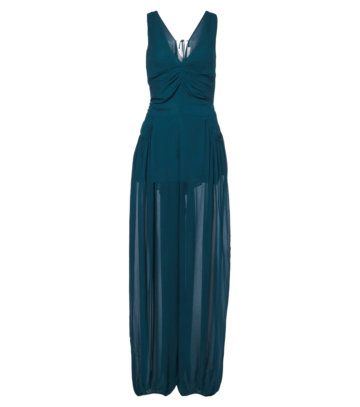 Jacques Wei Pleated chiffon jumpsuit