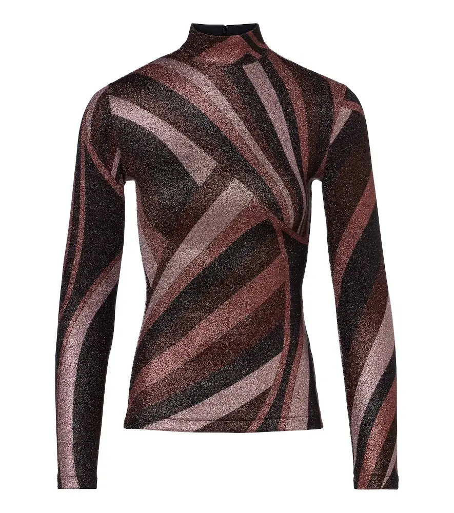 Iride Lurex jersey top
